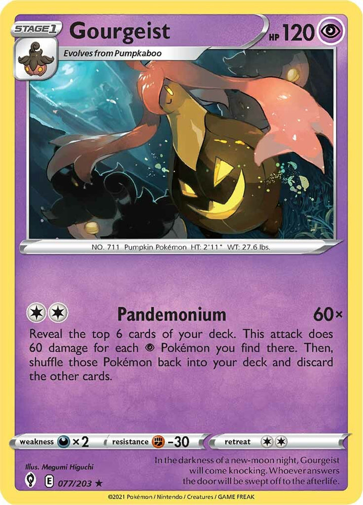 Gourgeist (077/203) [Sword & Shield: Evolving Skies] Pokémon