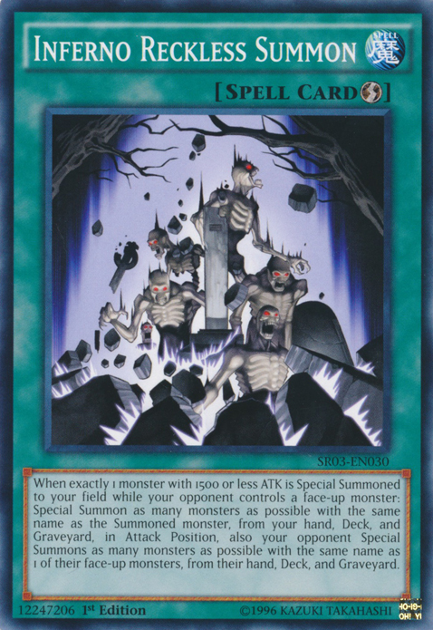 Inferno Reckless Summon [SR03-EN030] Common Yu-Gi-Oh!