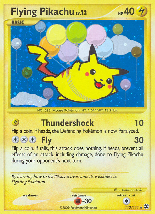Flying Pikachu (113/111) [Platinum: Rising Rivals] Pokémon