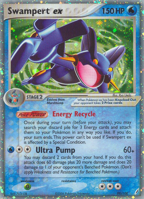 Swampert ex (98/100) [EX: Crystal Guardians] Pokémon