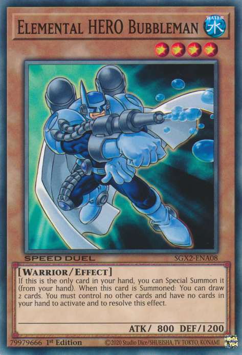 Elemental HERO Bubbleman [SGX2-ENA08] Common Yu-Gi-Oh!