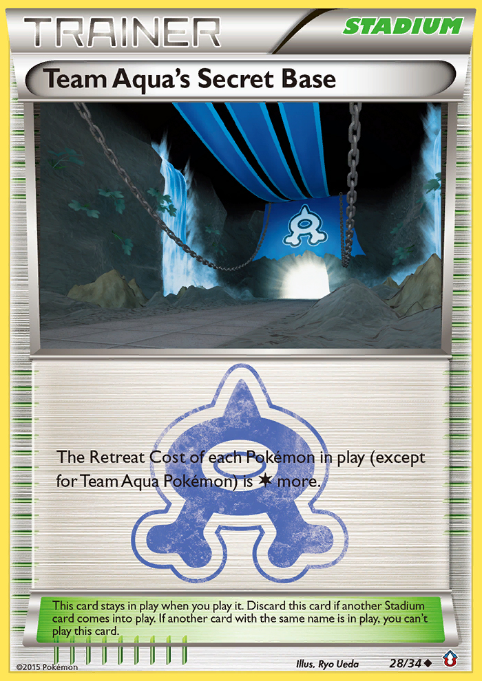 Team Aqua's Secret Base (28/34) [XY: Double Crisis] Pokémon