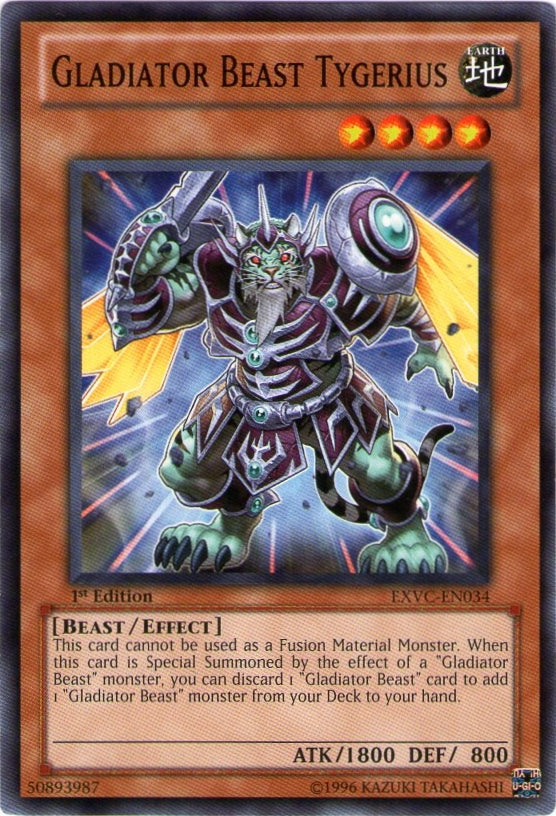 Gladiator Beast Tygerius [EXVC-EN034] Common Yu-Gi-Oh!