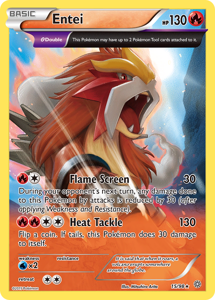 Entei (15/98) [XY: Ancient Origins] Pokémon