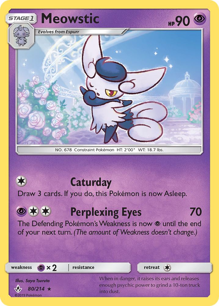Meowstic (80/214) [Sun & Moon: Unbroken Bonds] Pokémon