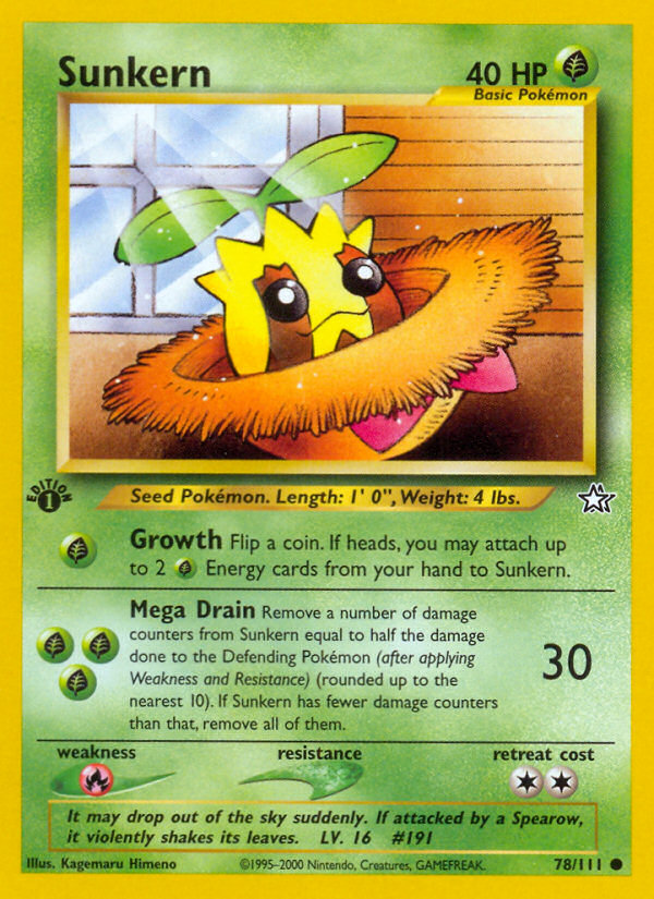 Sunkern (78/111) [Neo Genesis 1st Edition] Pokémon