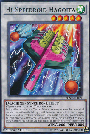 Hi-Speedroid Hagoita [BOSH-EN049] Rare Yu-Gi-Oh!