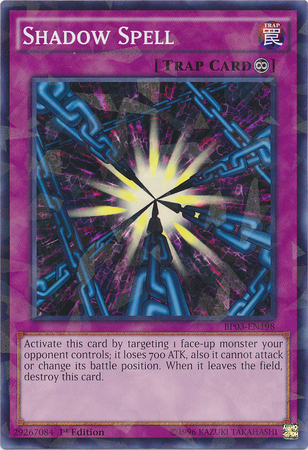 Shadow Spell [BP03-EN198] Shatterfoil Rare Yu-Gi-Oh!