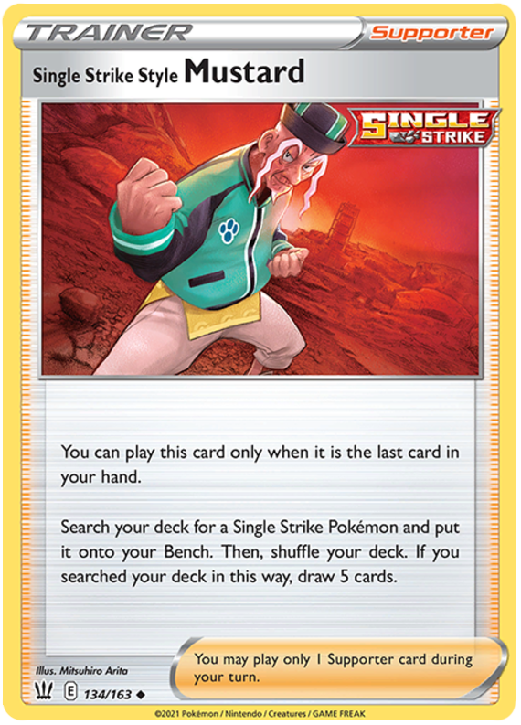 Single Strike Style Mustard (134/163) [Sword & Shield: Battle Styles] Pokémon
