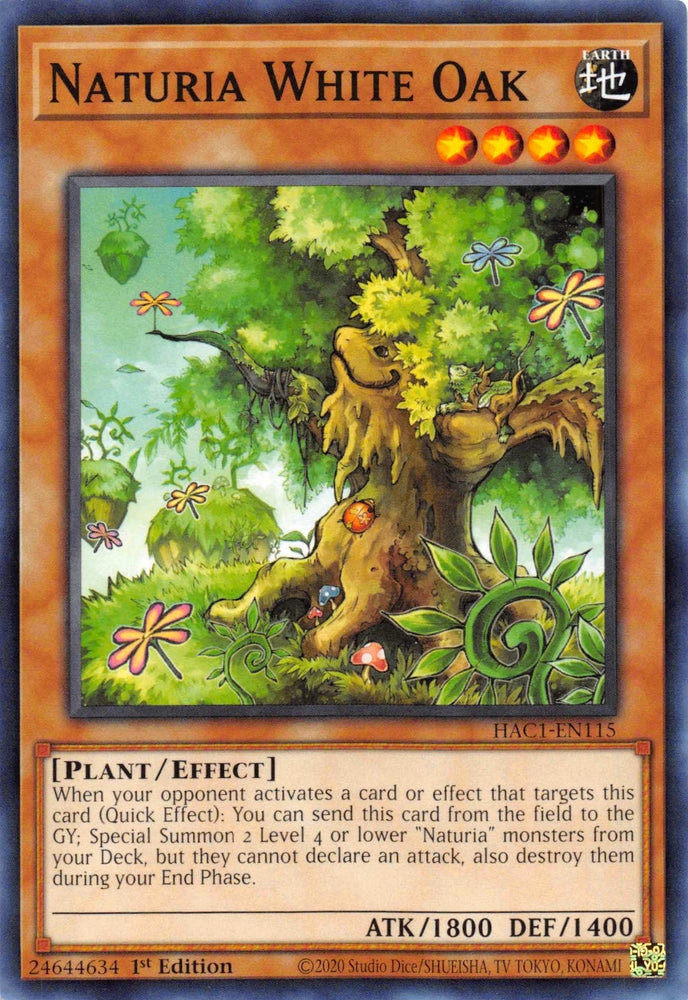 Naturia White Oak [HAC1-EN115] Common Yu-Gi-Oh!