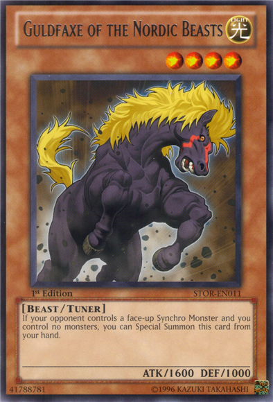Guldfaxe of the Nordic Beasts [STOR-EN011] Rare Yu-Gi-Oh!