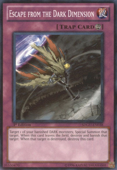 Escape from the Dark Dimension [SDGU-EN038] Common Yu-Gi-Oh!