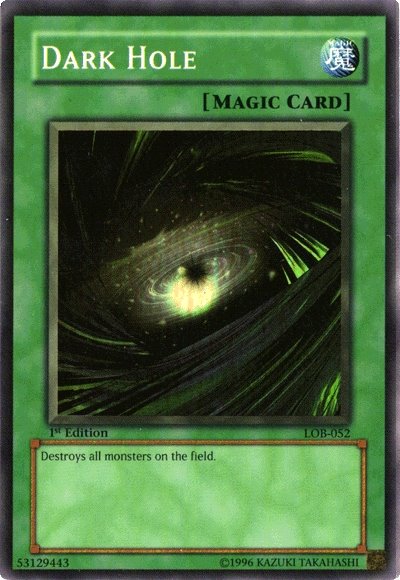 Dark Hole [LOB-052] Super Rare Yu-Gi-Oh!