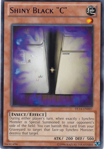 Shiny Black "C" (Blue) [DL14-EN007] Rare Yu-Gi-Oh!