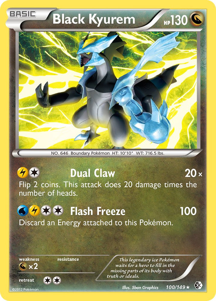 Black Kyurem (100/149) (Theme Deck Exclusive) [Black & White: Boundaries Crossed] Pokémon