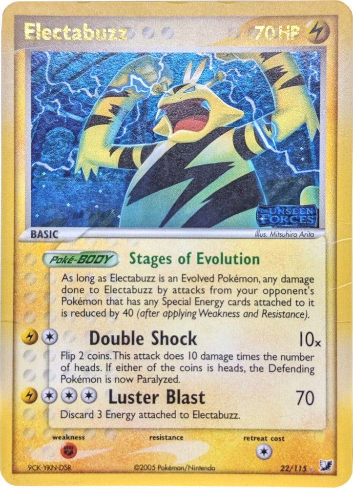 Electabuzz (22/115) (Stamped) [EX: Unseen Forces] Pokémon