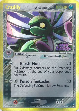 Cradily (2/110) (Delta Species) (Stamped) [EX: Holon Phantoms] Pokémon