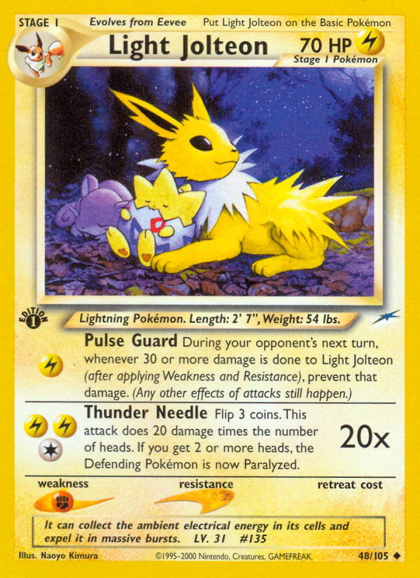 Light Jolteon (48/105) [Neo Destiny 1st Edition] Pokémon