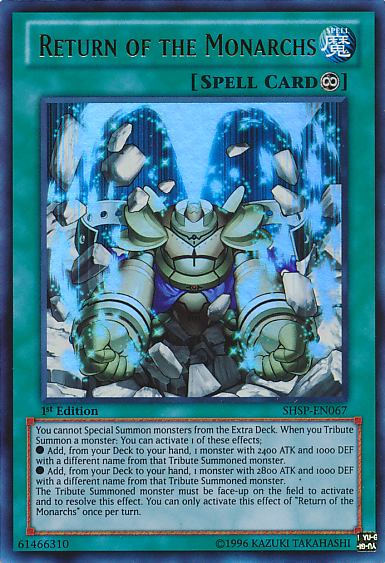 Return of the Monarchs [SHSP-EN067] Ultra Rare Yu-Gi-Oh!