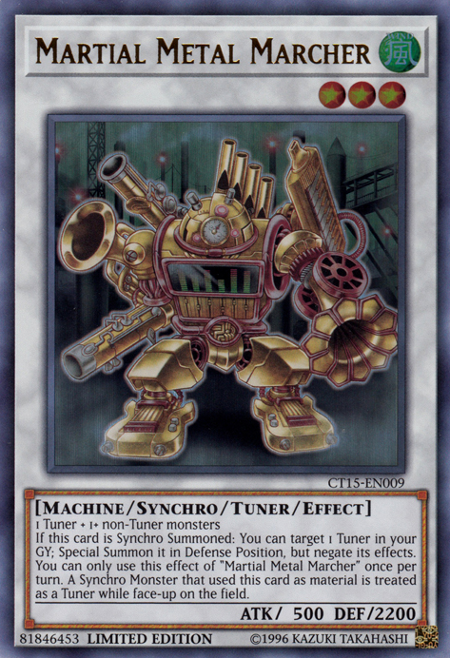 Martial Metal Marcher [CT15-EN009] Ultra Rare Yu-Gi-Oh!