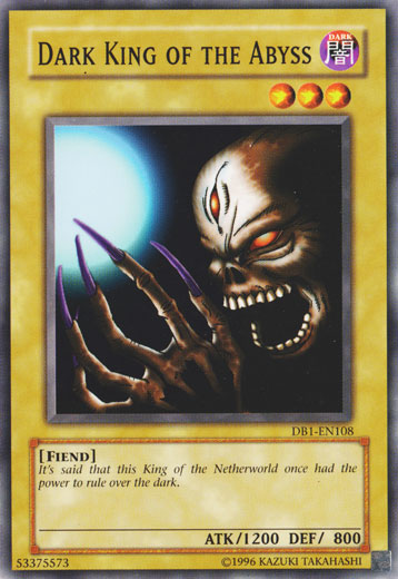 Dark King of the Abyss [DB1-EN108] Common Yu-Gi-Oh!