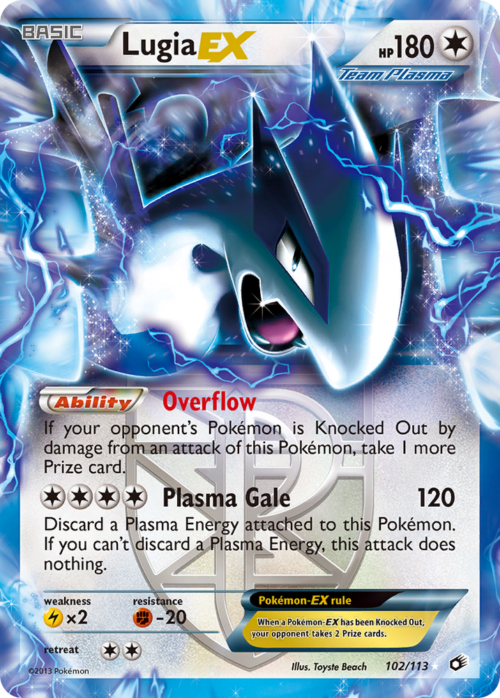 Lugia EX (102/113) [Black & White: Legendary Treasures] Pokémon