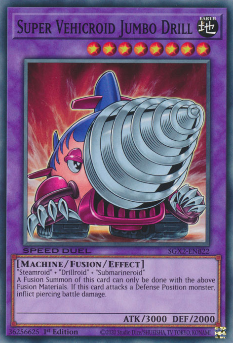 Super Vehicroid Jumbo Drill [SGX2-ENB22] Common Yu-Gi-Oh!