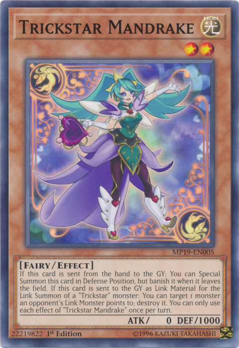 Trickstar Mandrake [MP19-EN005] Common Yu-Gi-Oh!