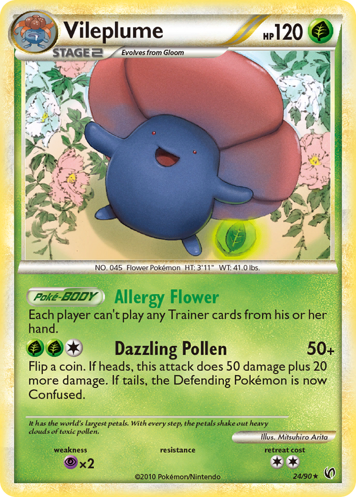 Vileplume (24/90) [HeartGold & SoulSilver: Undaunted] Pokémon