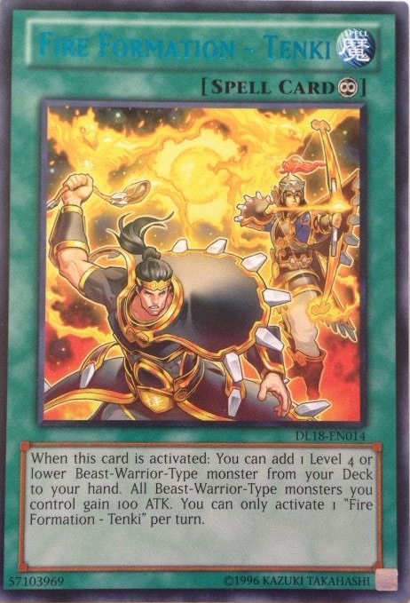 Fire Formation - Tenki (Blue) [DL18-EN014] Rare Yu-Gi-Oh!