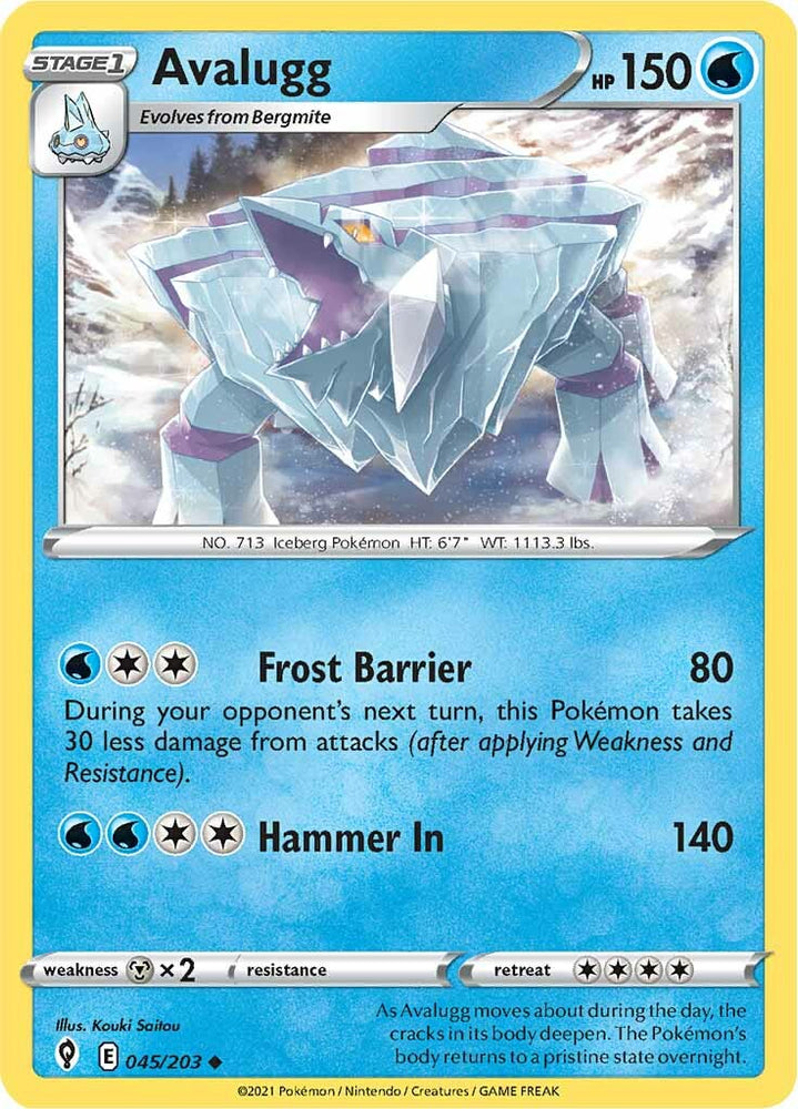 Avalugg (045/203) [Sword & Shield: Evolving Skies] Pokémon