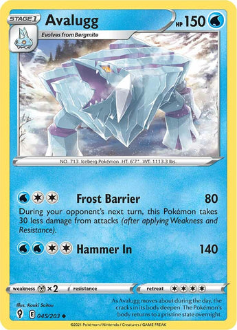 Avalugg (045/203) [Sword & Shield: Evolving Skies] Pokémon