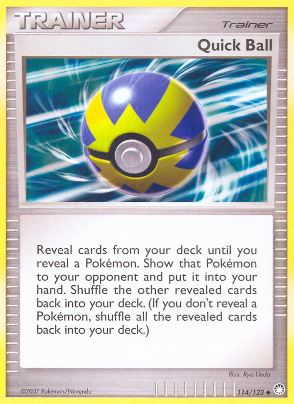 Quick Ball (114/123) [Diamond & Pearl: Mysterious Treasures] Pokémon