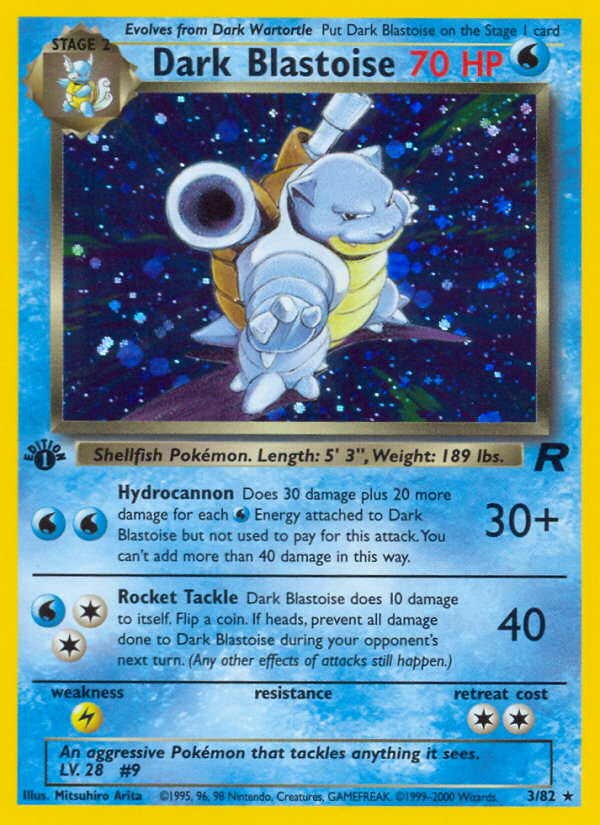 Dark Blastoise (3/82) [Team Rocket 1st Edition] Pokémon