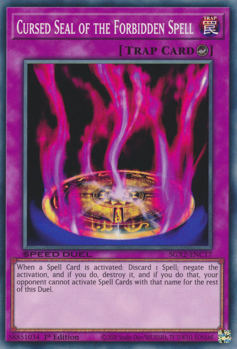 Cursed Seal of the Forbidden Spell [SGX2-ENC17] Common Yu-Gi-Oh!