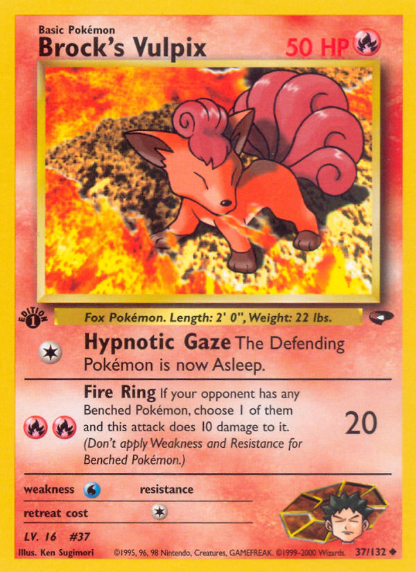 Brock's Vulpix (37/132) [Gym Challenge 1st Edition] Pokémon