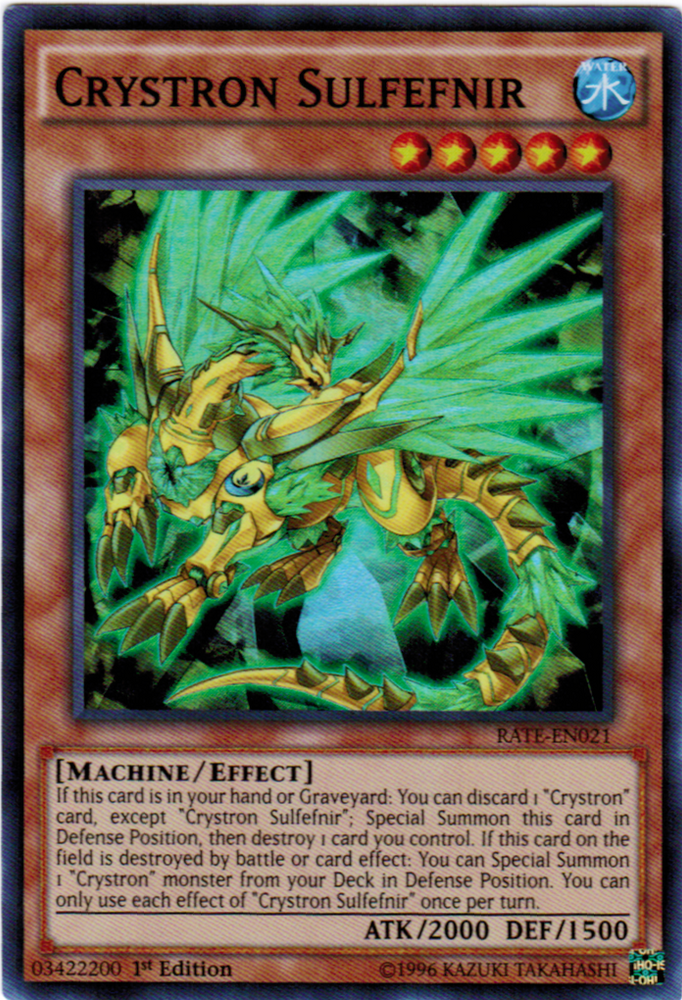 Crystron Sulfefnir [RATE-EN021] Super Rare Yu-Gi-Oh!