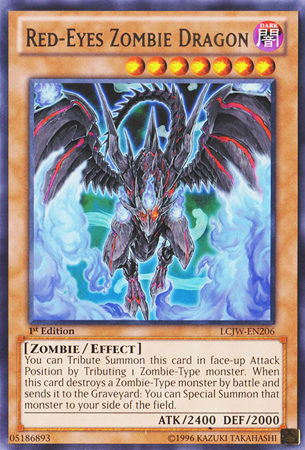 Red-Eyes Zombie Dragon [LCJW-EN206] Rare Yu-Gi-Oh!