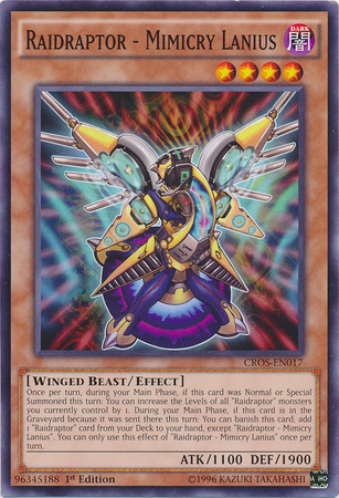 Raidraptor - Mimicry Lanius [CROS-EN017] Common Yu-Gi-Oh!