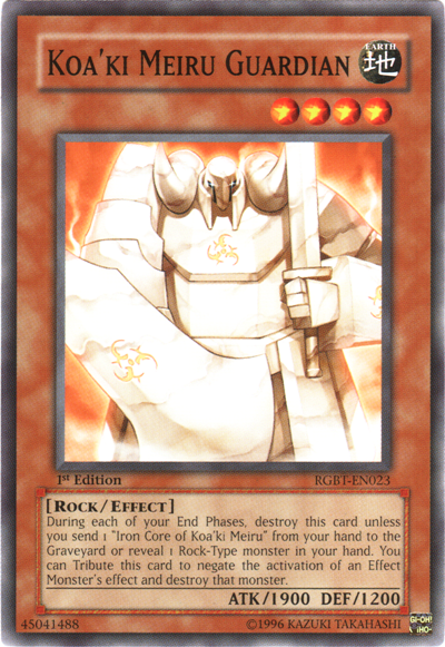 Koa'ki Meiru Guardian [RGBT-EN023] Common Yu-Gi-Oh!