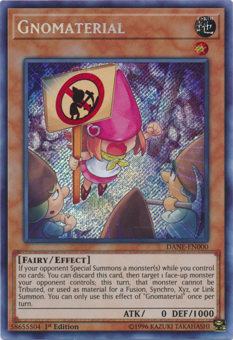 Gnomaterial [DANE-EN000] Secret Rare Yu-Gi-Oh!
