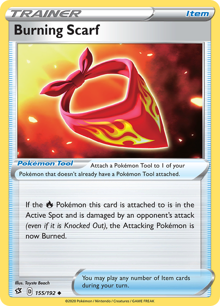 Burning Scarf (155/192) [Sword & Shield: Rebel Clash] Pokémon