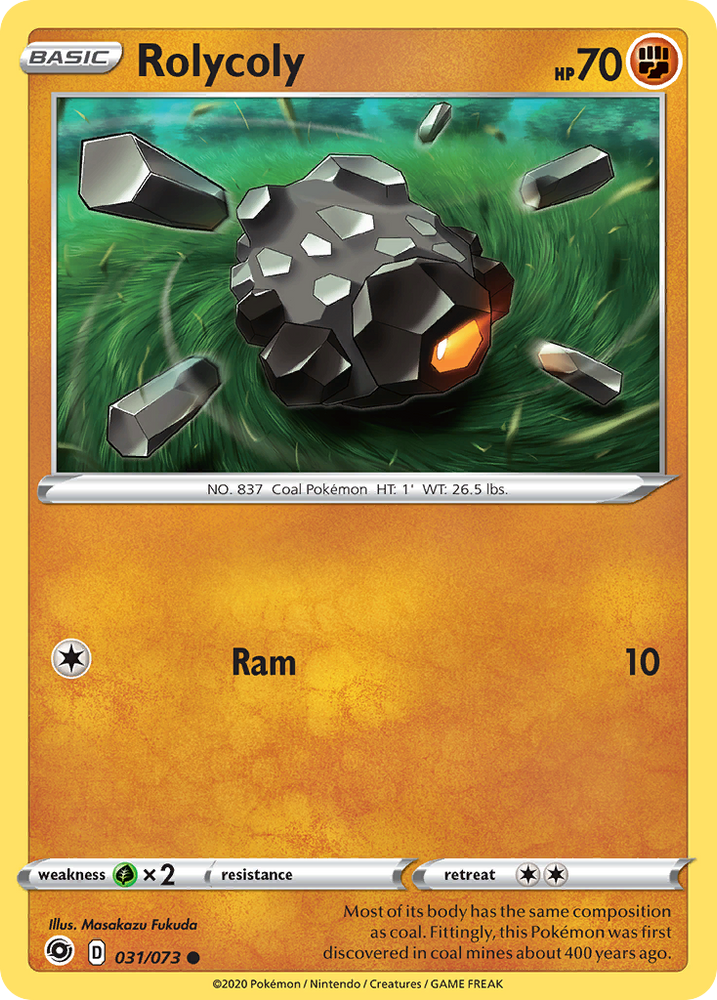 Rolycoly (031/073) [Sword & Shield: Champion's Path] Pokémon