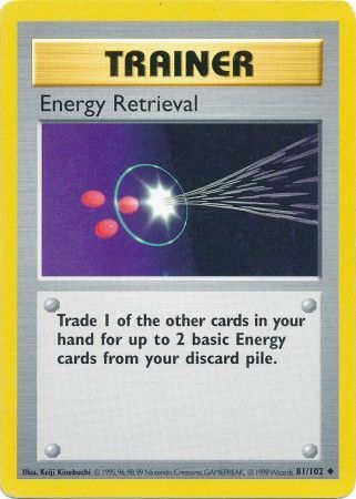 Energy Retrieval (81/102) [Base Set Shadowless Unlimited] Pokémon