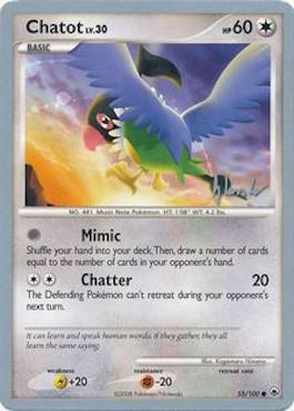 Chatot LV.30 (55/100) (Empotech - Dylan Lefavour) [World Championships 2008] Pokémon