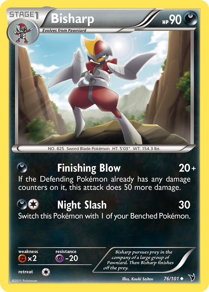 Bisharp (76/101) [Black & White: Noble Victories] Pokémon