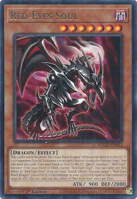 Red-Eyes Soul [MAZE-EN012] Rare Yu-Gi-Oh!