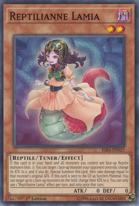 Reptilianne Lamia [RIRA-EN025] Common Yu-Gi-Oh!