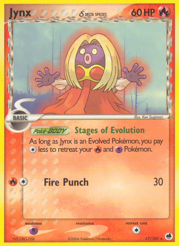 Jynx (17/101) (Delta Species) [EX: Dragon Frontiers] Pokémon