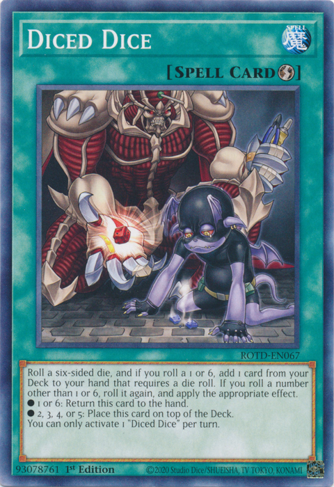Diced Dice [ROTD-EN067] Common Yu-Gi-Oh!